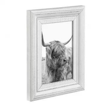 Enkele fotolijst Hama Canuto wit glas hout