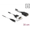 DeLOCK Easy 45 DisplayPort 4K 60 Hz module met DC-voeding 2,1 x 5,5 mm