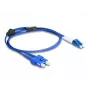 DeLOCK glasvezelkabel LC duplex naar SC duplex singlemode OS2 1 m