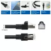 ACT zwart 10 meter S/FTP CAT7 PUR flex patchkabel, rastnasbescherming, met RJ45-stekkers (CAT6A-conform)
