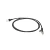 ACT zwart 7 meter LSZH U/FTP CAT6A datacenter slimline patchkabel met RJ45-stekkers
