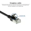 ACT zwart 7 meter LSZH U/FTP CAT6A datacenter slimline patchkabel met RJ45-stekkers