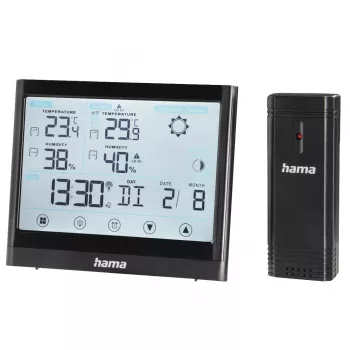 Hama Full Touch weerstation, zwart