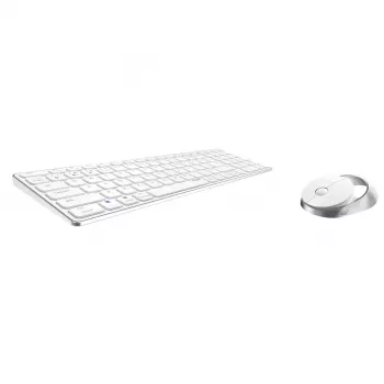 Rapoo 9750M toetsenbord muis inbegrepen draadloos Bluetooth QWERTZ Duits wit