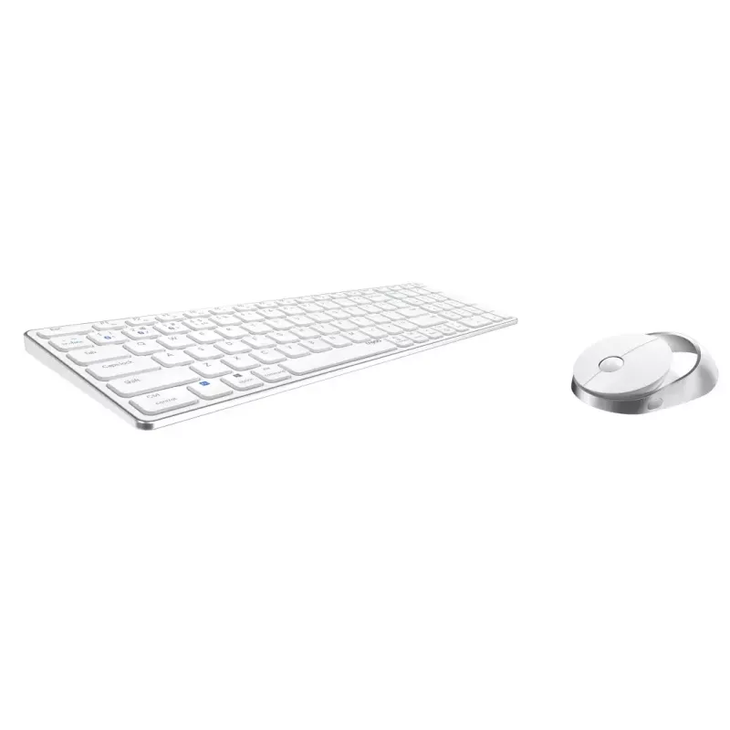 Rapoo 9750M toetsenbord muis inbegrepen draadloos Bluetooth QWERTZ Duits wit