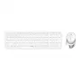 Rapoo 9750M toetsenbord muis inbegrepen draadloos Bluetooth QWERTZ Duits wit