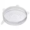Voedselafdekkingen Westmark 23272260 - transparante siliconen deksels, 6 stuks