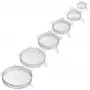 Voedselafdekkingen Westmark 23272260 - transparante siliconen deksels, 6 stuks