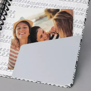 Notitieboek Sigel Jolie JN623 A5 120 vel zwart mint wit
