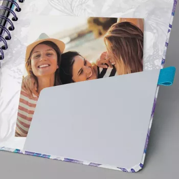 Persoonlijk dagboek Sigel Jolie JP204 blauw petrol lila turquoise wit