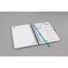 Persoonlijk dagboek Sigel Jolie JP204 blauw petrol lila turquoise wit