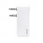 Hama 00014171 Bluetooth-audiozender voor vliegtuigen en universeel gebruik, 10 h, AUX, wit