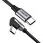Ugreen 50123 USB-kabel USB 2.0 1 m USB-C zwart, zilver