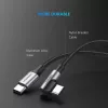 Ugreen 50123 USB-kabel USB 2.0 1 m USB-C zwart, zilver