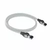 ACT grijs 2 meter S/FTP CAT6A IDC 4PPoE / PoE++ 100W LSZH patchkabel, rastnasenschutz met RJ45-stekkers