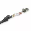 ACT zwart 5 meter S/FTP CAT6A IDC 4PPoE / PoE++ 100W LSZH patchkabel snagless met RJ45-stekkers