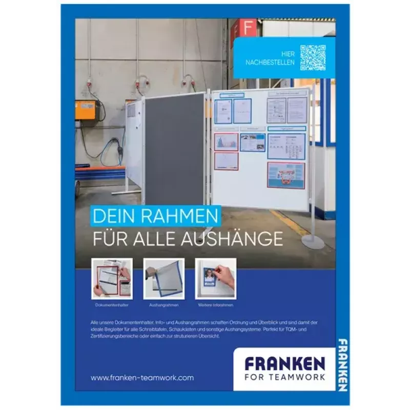 Bordlijst Franken AR15032 A3 blauw 470x10x650 mm 2 stuks