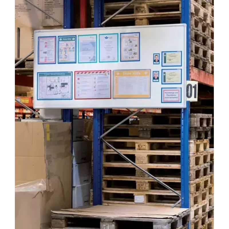 Lijst voor borden Franken AR15102 A3 zwart 470x10x650mm 2 stuks