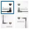 ACT zwart 3 meter U/UTP CAT6A LSZH slimline patchkabel met RJ45-stekkers 90° haaks links naar recht