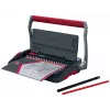 GBC CombBind® CB15 handmatige bindmachine, kam-bindmachine, handmatig, 165 vel, zwart, rood