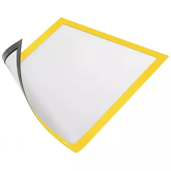 Durable DURAFRAME MAGNETIC A4 infokader, geel, verpakking van 5 (486904)