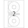CD-labels HERMA A4 Ø 116 mm wit papier mat dekkend 50 stuks