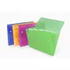 Rexel 2102032 ICE harmonicamap, A4, 6 vakken, PP, assortiment kleuren, drukknoopsluiting, 10 stuks
