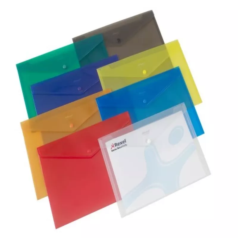 Rexel Popper Wallet A4 gesorteerd, A4, polypropyleen (PP), meerkleurig, 150 blad, 335 mm, 235 mm