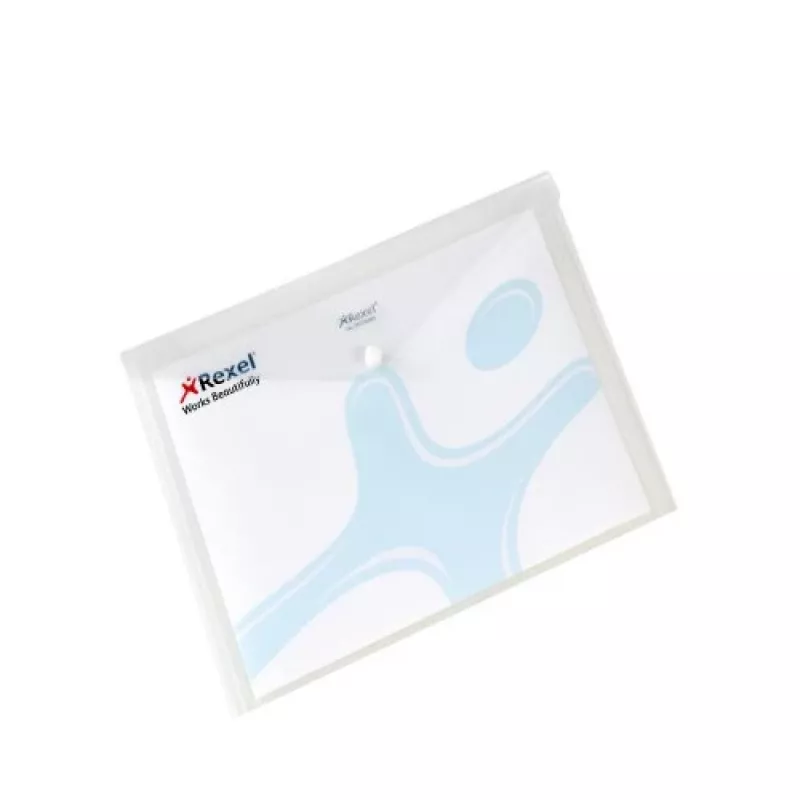 Rexel Popper Wallet 16129WH documentenmap, A4, polypropyleen (PP), wit, 5 stuks