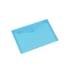 Rexel 16129BU A4-documentenmap met drukknoopsluiting, polypropyleen (PP), verpakking van 5 st., doorschijnend blauw