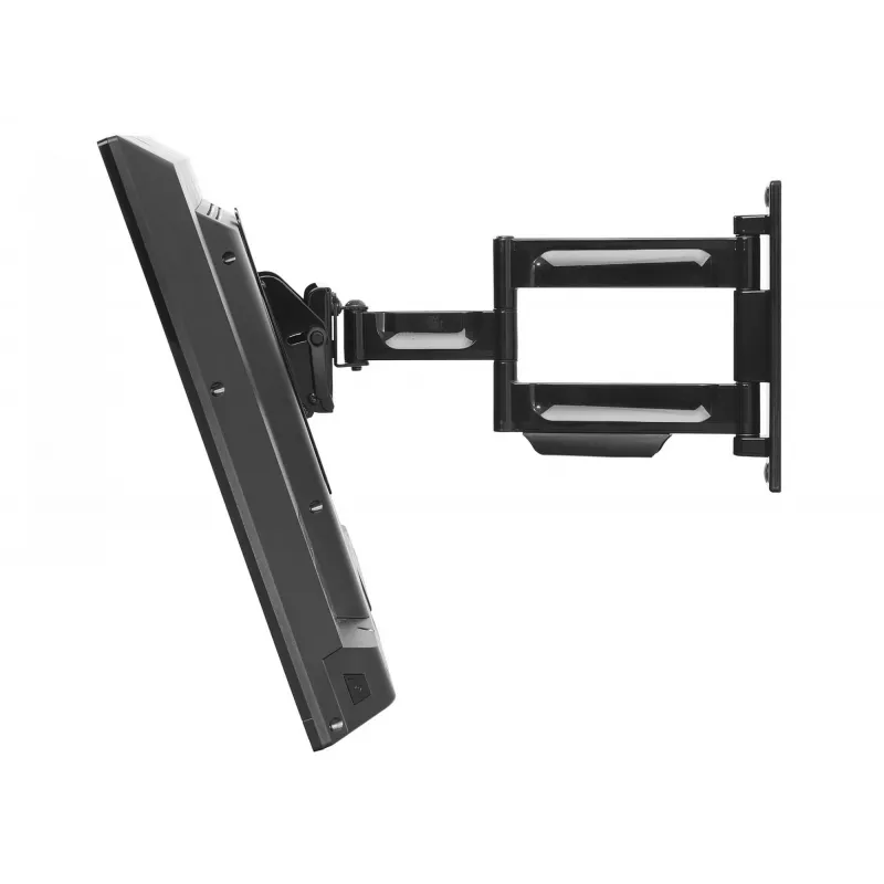 Peerless PARAMOUNT PA740 draai- en kantelbare wandbeugel met scharnierarm, voor platte schermen van 22-40 inch (55,9-101,6 cm), glanzend zwart
