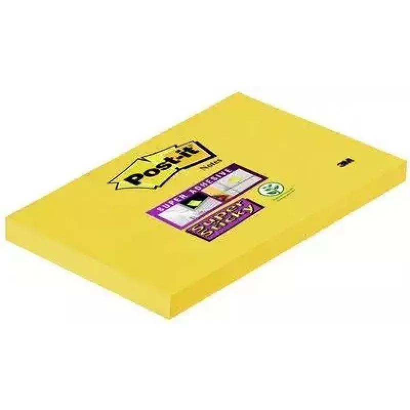 Post-It zelfklevende notitie papier rechthoekig geel 90 vel zelfklevend 3M