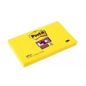 Post-It zelfklevende notitie papier rechthoekig geel 90 vel zelfklevend 3M