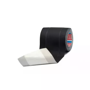 Tape TESA 4611 zwart 25 m rubber