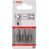 Bosch 2607001601 Torx-schroevendraaierbit T8, extra hard, C 6.3, 3 st.