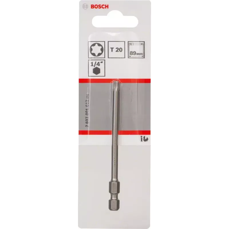 Schroevendraaierbit Bosch 2 607 001 652 T20 1 stuk 89 mm
