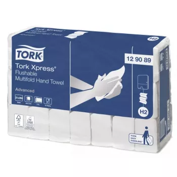 Papieren handdoekjes Tork 129089 200 vel wit