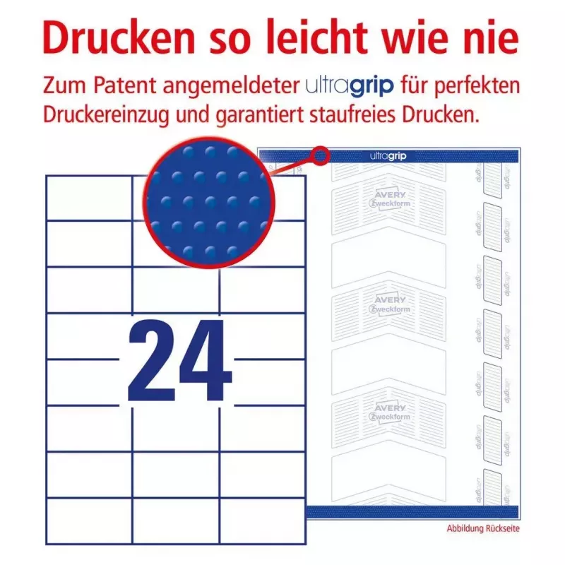Zelfklevend etiket rechthoek AVERY 3474-10