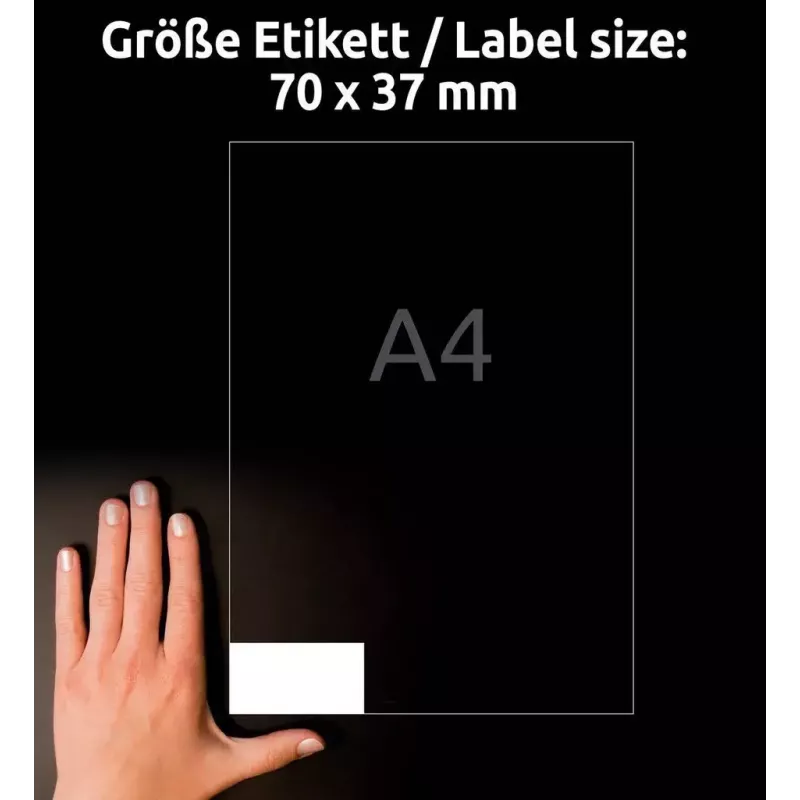Zelfklevend etiket rechthoek AVERY 3474-10