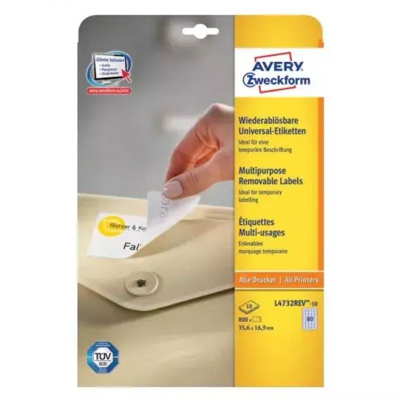 Zelfklevende printeretiketten AVERY L4732REV-10