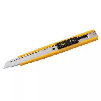 Stanleymes C.K Tools T0951 grijs geel afbreekmes
