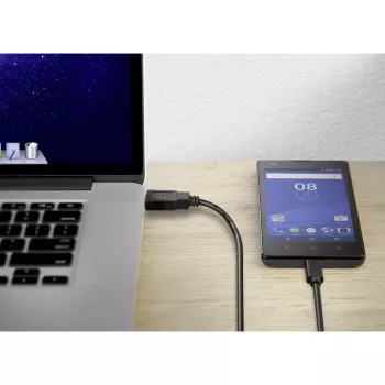 USB-kabel Conrad Renkforce 1460360 USB 3.2 Gen 2 1m USB A USB C zwart