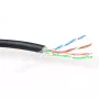Patchkabel ACT CAT5E F/UTP LSZH Litze zwart 100 m
