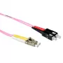 ACT 5 meter LSZH Multimode 50/125 OM4 glasvezel-patchkabel duplex met LC- en SC-stekkers
