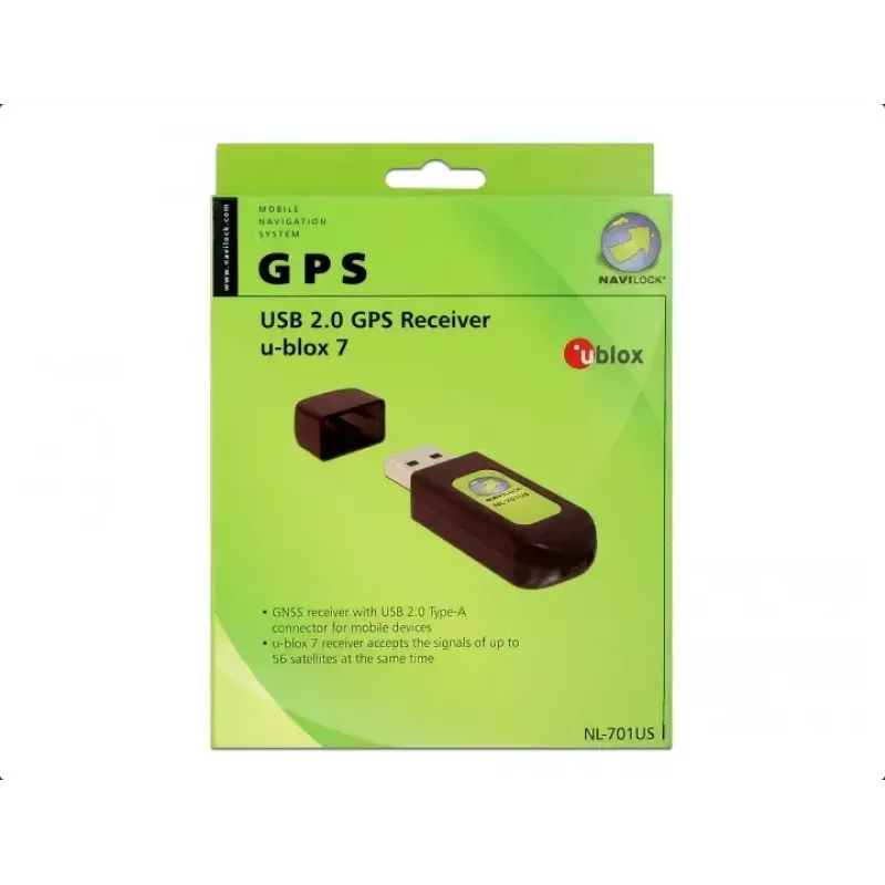 GPS-ontvangermodule USB Navilock NL-701US