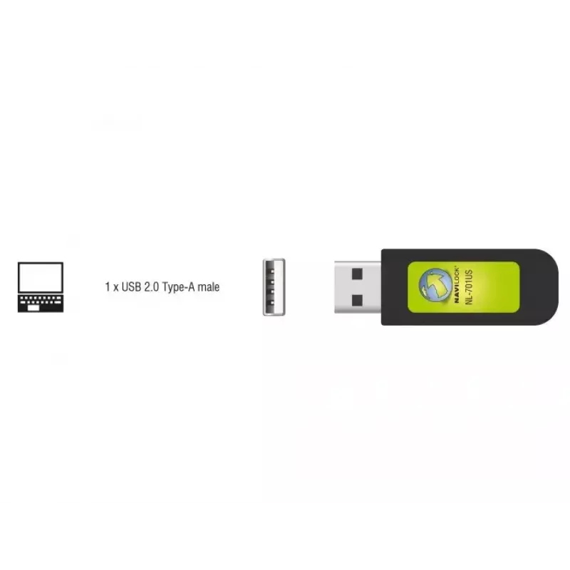 GPS-ontvangermodule USB Navilock NL-701US