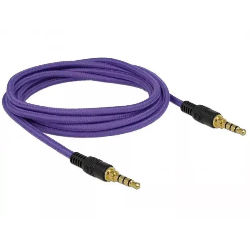 Audiokabel 3,5 mm DeLOCK 85599 2 m paars