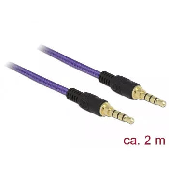 Audiokabel 3,5 mm DeLOCK 85599 2 m paars