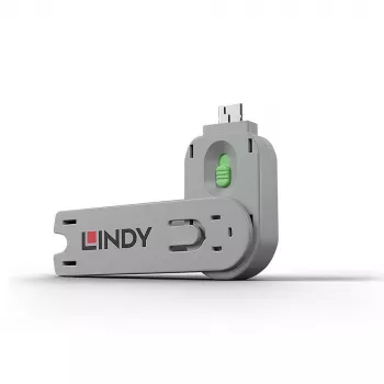 Lindy USB Type-A poortblokkeersleutel, groen