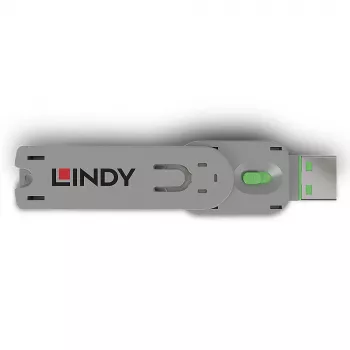 Lindy USB Type-A poortblokkeersleutel, groen